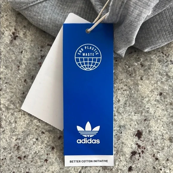 Adidas Gray Ribbed Tank Top - Picture 3 of 5